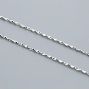 RENSINO SILVER CHAIN 925 Cadena De Plata Solid 925 Genuine Sterling Silver Basic Chain
