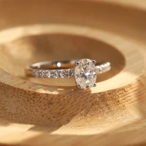 RENSINO SMOR10 Princess cut Classic 925 Sterling Silver Ring Moissanite Diamond Ring Wedding Engagement Rings