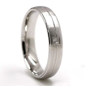 RENSINO SR0001 new design simple plain 925 sterling silver ring wedding rings