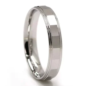 RENSINO SR00163 Custom Value 925 Sterling Silver Wedding Ring Unique Design