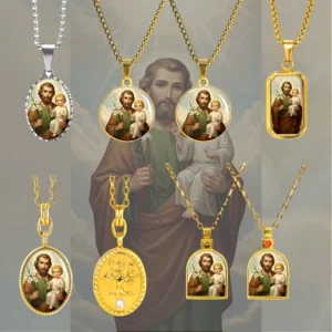 RENSINO Saint Joseph Intercession Charm Pendant for Religious Item Festival Souvenir