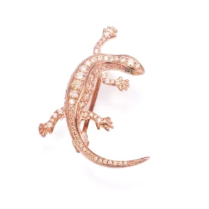 RENSINO Scarf Suit Blazer Lizard Brooch Enamel Pins Small Animal Gecko Brooches Women and Men Fashion Jewelry Brooches