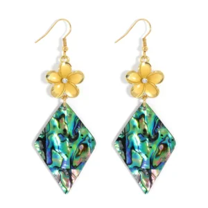 RENSINO Shining 18k Gold Plated High Quality Fashion Pendant Earrings for Women