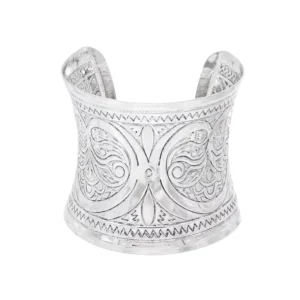 RENSINO Silver Cuff Bangle Bracelet Open Wide Wire Bracelets Gold Wrist Cuff Wrap Bracelet Adjustable
