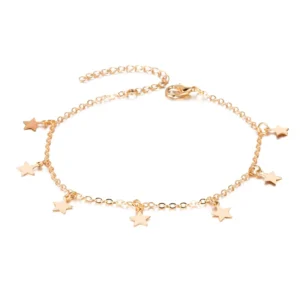 RENSINO Simple Star Style Ankle Fashion Ankle Jewelry for Men Women