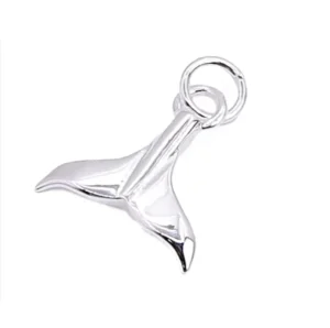 RENSINO Solid 925 Sterling Silver Small Fine Jewelry Whale Tail Pendant Custom