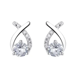 RENSINO Solid Silver 925 Stud Earrings Daily Earrings Jewelry for Women