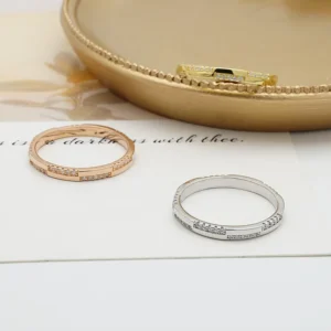 RENSINO Solid Silver Jewelry 100% Genuine 925 Silver Ring with CZ Stones 3 Piece Rings
