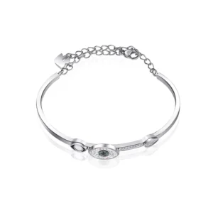 RENSINO Sparkling Zirconia Bracelet Blue Devil Eye Bracelet for Women
