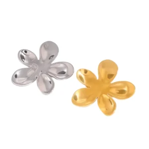 RENSINO Stainless Steel Brooches Pins for Women Fashion Jewelry in Gold Silver Waterproof 18k Gold Plating for Weddings Gifts
