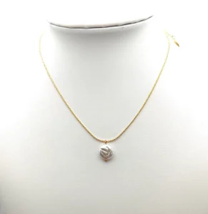RENSINO Stainless Steel Fashion Jewellery Chocker Style Classic Necklace PVD Plating Women Waterproof Imitation Pearl Chain