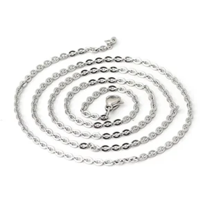 RENSINO Stainless Steel O Necklaces Durable & Secure Modern Luxury Design with Chain for All Pets