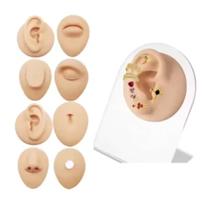 RENSINO Sterling Silver Body Jewelry New Design Colorful Piercing Display Model for Nose Ear Navel for Gift