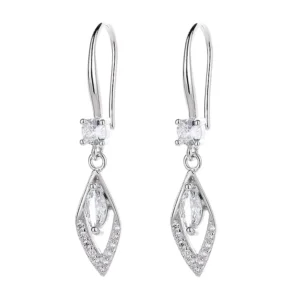 RENSINO Sterling Silver Earrings S925 Prismatic Delicate Earrings
