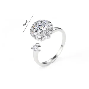 RENSINO Sterling Silver Rings for Women 925 Charms Jewelry Finger Wedding Gifts Factory Top Quality