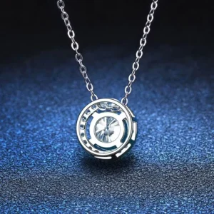 RENSINO Stock 925 Silver Fashion Jewelry Zircon Diamond Pendant Necklace