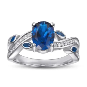 RENSINO Supplier Jewelry Design 925 Sterling Silver 5A Quality Zircon Cubic Zirconia Ring Customized Wedding Engagement Ring