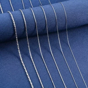 RENSINO Thin Necklace Cable Chain on the Neck 316L Stainless Steel for Women Men’s Silver Color Choker Waterproof Jewelry Accessories