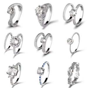 RENSINO Timeless S925 Clear Zircon Band Ring Classic Polished Finish With Subtle Shine For Everyday Chic Styling