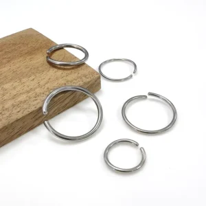 RENSINO Titanium Labret Piercing Implant Grade F136 Seamless Bendable Hoop Ring Nose Wedding Jewelry Body Accessory