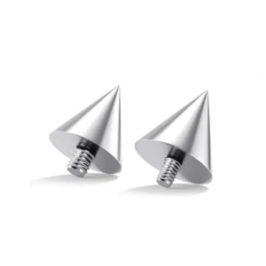 RENSINO Top Grade 23 Solid ASTM F136 Titanium Internally Threaded Body Piercing Jewelry for Wedding Engagement Navel Lip Eyebrow Spike