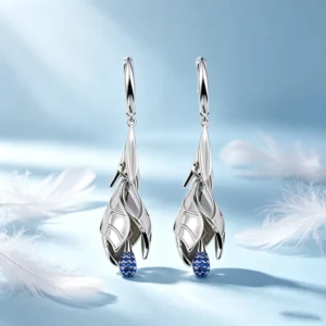 RENSINO Trendy Jewelry Earrings 925 Silver for Women Fine Craftsmanship with Cubic Zirconia Earrings