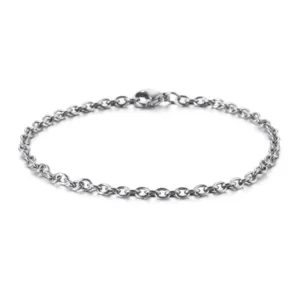 RENSINO Trendy Stainless Steel Silver Color Bracelet Men