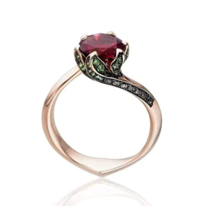 RENSINO Unique Design 925 Sterling Silver Cz Wedding Ring Jewelry for Women