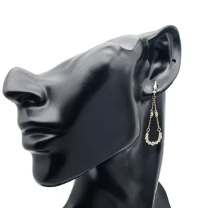RENSINO Unique Fashion Silver Jewelry Manufacturer Bohemia Sterling Shaped 925 Silver Jewelry Fancy Earrings for Women