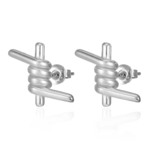 RENSINO Unique Winding 925 Sterling Silver Simple Niche Ear Hook Jewelry Sweet Temperament Earrings