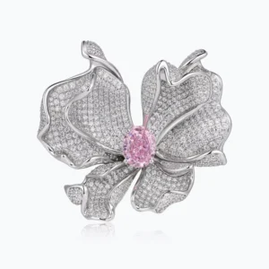 RENSINO Unisex 925 Silver Elegant Luxury Brooch with Zircon Bow High Quality Wedding Gifts Featuring Diamond Pins Stylish for Parties