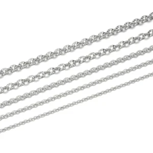 RENSINO Unisex Silver 925 Necklace Chain Good Price Manufacturing Gold Plated Trendy Claw Setting Rose Gold Rhodium Anniversaries