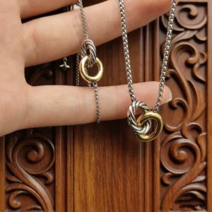 RENSINO Vintage 925 Sterling Silver Gold Filled Beaded Bracelet for Women Stretchy Elastic Cord Trendy Fine Jewelry