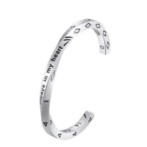 RENSINO Vintage Men’s Stainless Steel Fashion Cufflinks Elegant Party Bracelets Wedding Gifts