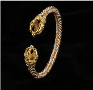 RENSINO Waterproof Jewelry Luxury Twisted Open Ring Bracelet Designer Bangle for Women