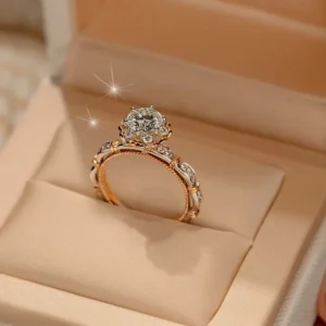 RENSINO Wedding Band Promise Rings 925 Sterling Silver Round Cut 1CT Moissanite Engagement Ring for Women