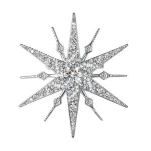 RENSINO Weiman Factory Direct Sale High Quality Starburst Luxury Jewelry Brooch Pins for Women for Wedding or Gift for Children