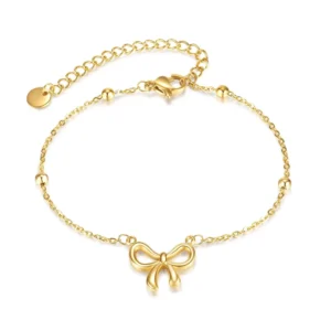 RENSINO Women Fashion Jewelry 925 Sterling Silver Custom Designs Fancy Girls Cute Knot Ribbon Bow Charm Bracelets