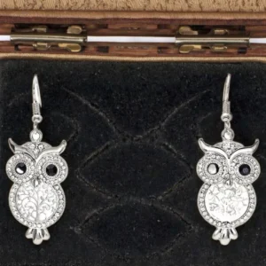 RENSINO Women Handmade Silver Charm Earrings Classic Style for Wedding Anniversary and Party Gifts