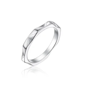 RENSINO Women’s 925 Sterling Silver Fine Classic Style Ring for Engagement and Anniversary