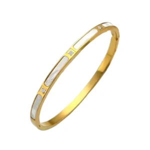 RENSINO Women’s Fashion Stainless Steel Bracelet Narrow Bangle Accessory