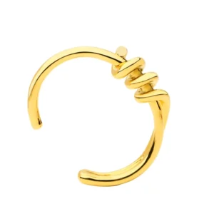 RENSINO Women’s New Fashion Elegant Gold Color Knot Cuff Bracelet 18K Gold Plated Stainless Steel Bangles Pulseiras Bangles
