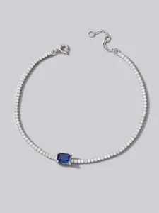 RENSINO Women’s Zinc Alloy Silver Plated Hologram Hand Chain Slave Bracelet Fashion Charm Third Party Certified