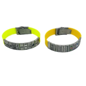 RENSINO Women’s and Men’s Alert ID Laser Engraved Wristband First Aid Fashion Bracelets Stainless Steel Fittings with Medical Marking