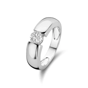 RENSINO XH C044 5925 Diamond Rings Sterling Silver 925 Jewellery Ring Custom Silver Rings Women 925 Sterling