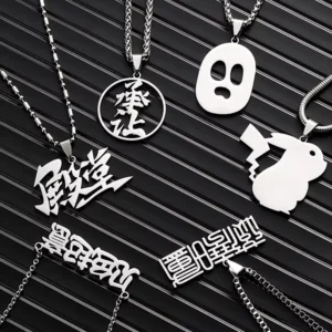 RENSINO XINTONG Factory Custom Necklace Women Men Fashion Silver Necklace Jewelry 2d 3D Logo Letter Stainless Steel Necklace for Gifts