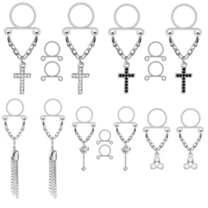 RENSINO Zesen Hot Explosions Tassel Chain Body Piercing Jewelry Fine Nipple Ring and Elegant Piercing Jewelry
