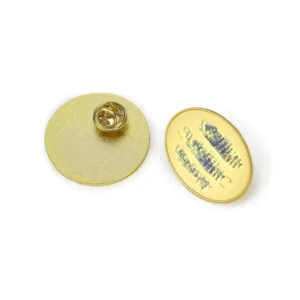 RENSINO Zinc Alloy Die Cast Brooch Pins Personalized Logo Available Polished Gold Silver Finish Factory Direct