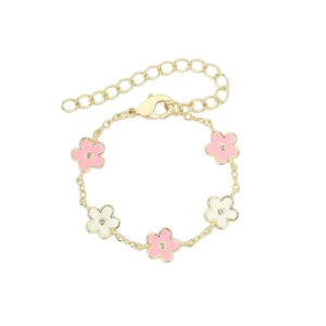 RENSINO in Stock Jewelry New Born Baby Girl Waterproof Cure Kids Fine 925 Silver Enamel Jewelry Trendy Bangle Bracelets